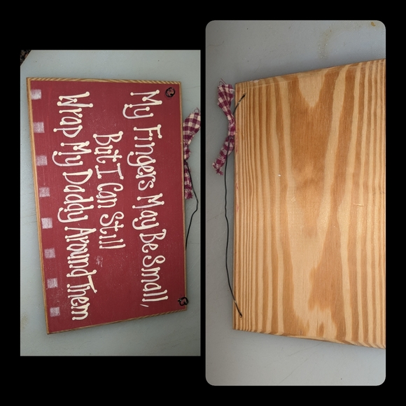 Daughter love daddy funny wooden country wall sign, new. - Picture 4 of 4